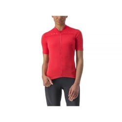 JERSEY CASTELLI – ANIMA PARA MUJER – ROJO HIBISCUS, EXTRA CHICA