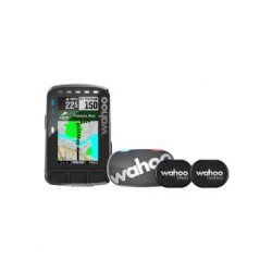 PAQUETE WAHOO ELEMNT ROAM V2 GPS CICLOCOMPUTADORA Y SENSORES DE RITMO CARDIACO, VELOCIDAD Y CADENCIA