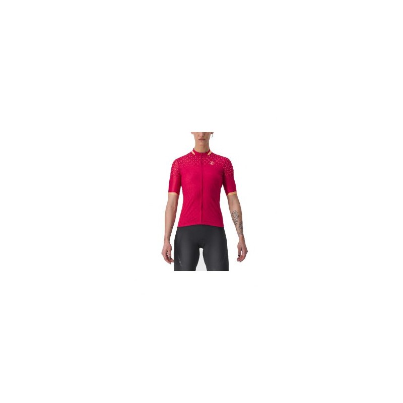 JERSEY CASTELLI PEZZI PARA MUJER – CHICA – ROJO PERSIAN