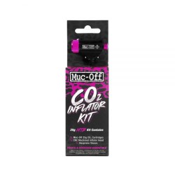 MUC-OFF KIT MTB – 2 CAPSULAS CO2 INFLADOR Y MANGA